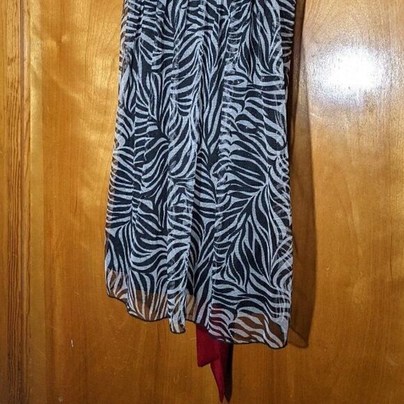 🆕NWT A BYER FULLY LINED SPARKLY ZEBRA PRINT EVENING DRESS - M - Picture 2 of 8